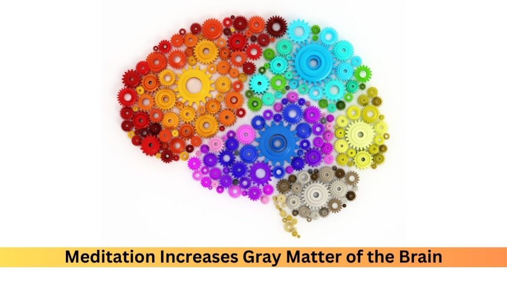 Meditation increases the gray matter of brain